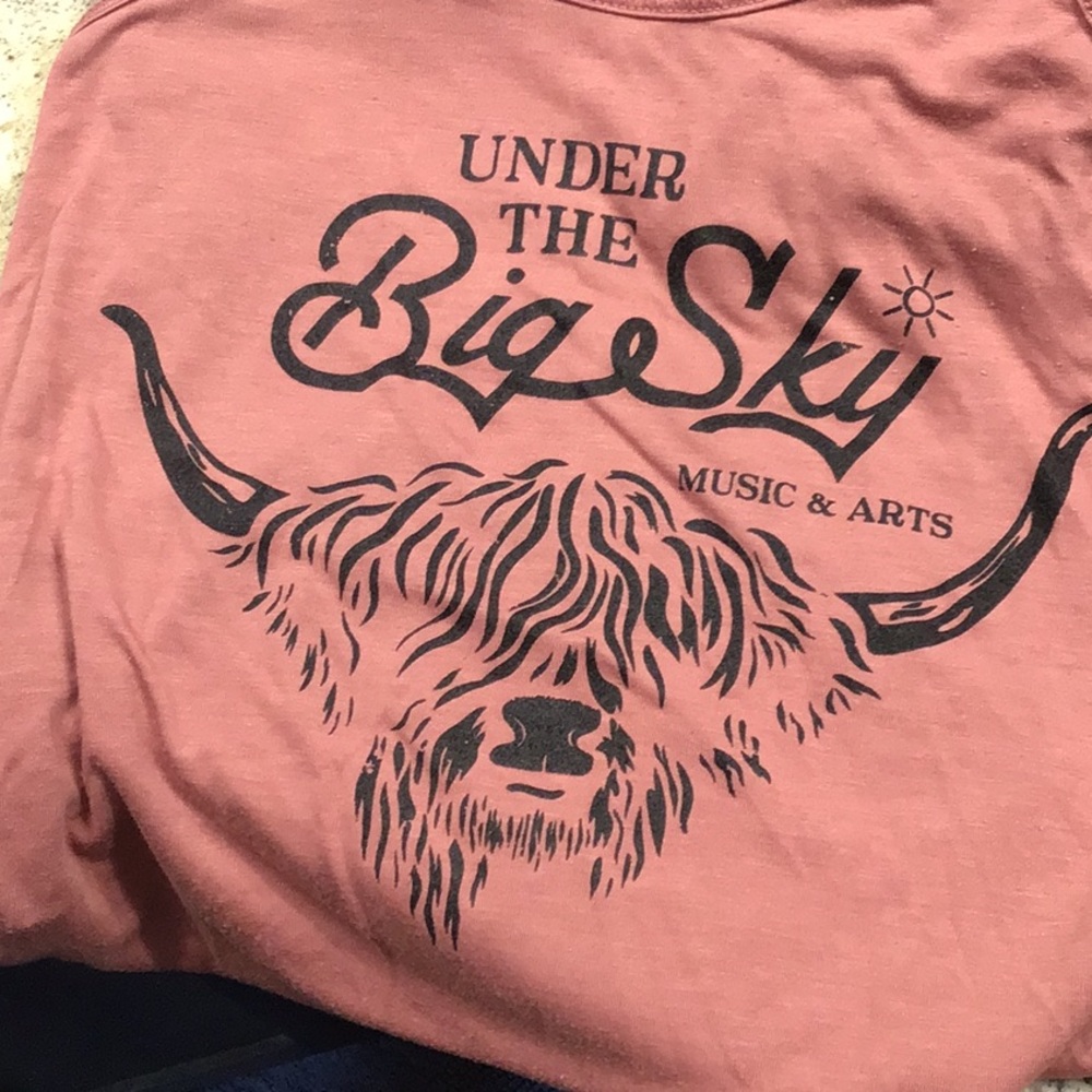 Under the Big Sky tank, pink, S, Montana